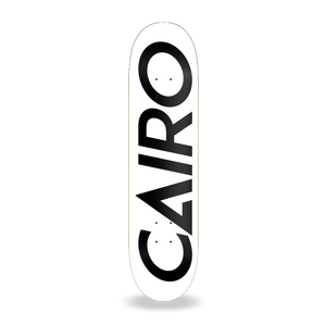 CAIRO® Skateboards Logo Deck | White